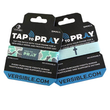 Load image into Gallery viewer, TAP TO PRAY™ WRISTBANDS - RIVER ROCK CAMO MINT