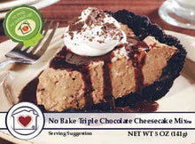 Load image into Gallery viewer, No-Bake TRIPLE CHOCOLATE CHEESECAKE MIX