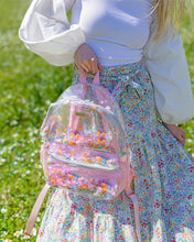 Load image into Gallery viewer, FLOWER SHOP CONFETTI CLEAR BACKPACK - LARGE