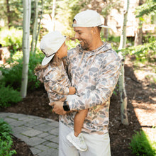 Load image into Gallery viewer, BURLEBO YOUTH PERFORMANCE HOODIE - PINTAIL CAMO