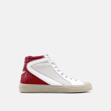 Load image into Gallery viewer, DARK RED SNAKE HIGH TOP - KIDS