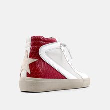 Load image into Gallery viewer, DARK RED SNAKE HIGH TOP - KIDS