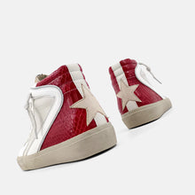 Load image into Gallery viewer, DARK RED SNAKE HIGH TOP - KIDS