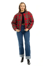 Load image into Gallery viewer, ROYAL STEWART PLAID QUILTED JACKET