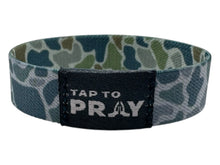 Load image into Gallery viewer, TAP TO PRAY™ WRISTBANDS - RIVER ROCK CAMO MOSS & SLATE