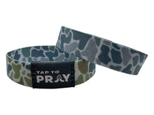 Load image into Gallery viewer, TAP TO PRAY™ WRISTBANDS - RIVER ROCK CAMO MOSS & SLATE