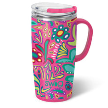 Load image into Gallery viewer, SWIG 22 OZ. STAINLESS STEEL TRAVEL MUG FLORA ROSA