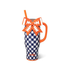 Load image into Gallery viewer, SWIG 30 OZ. MEGA MUG GAMEDAY GINGHAM - NAVY + ORANGE