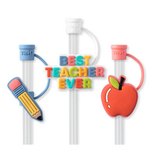 Load image into Gallery viewer, SWIG STRAW TOPPER SET - TEACHER LIFE