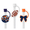 SWIG STRAW TOPPER SET - WE'VE GOT SPIRIT NAVY+ORANGE