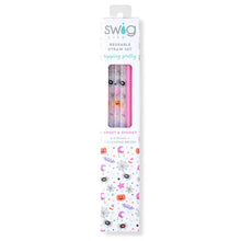 Load image into Gallery viewer, SWIG REUSABLE STRAW SET - SWEET AND SPOOKY