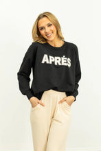 Load image into Gallery viewer, APRES ON LIGHT WEIGHT SWEATSHIRT - BLACK