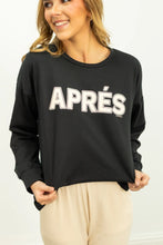 Load image into Gallery viewer, APRES ON LIGHT WEIGHT SWEATSHIRT - BLACK