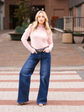 Load image into Gallery viewer, MESH TOP WITH PEARL DETAIL - PINK