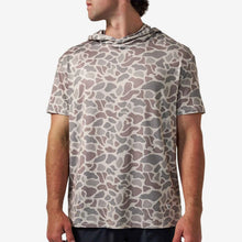 Load image into Gallery viewer, BURLEBO SS PERFORMANCE HOODIE - CLASSIC DEER CAMO