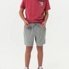 Load image into Gallery viewer, BURLEBO YOUTH ATHLETIC SHORT - LIGHT GREY