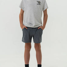 Load image into Gallery viewer, BURLEBO YOUTH ATHLETIC SHORT GRIZZLY GREY
