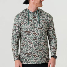 Load image into Gallery viewer, BURLEBO ADULT PERFORMANCE HOODIE - RETRO DUCK CAMO