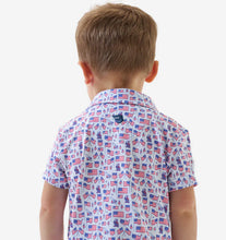 Load image into Gallery viewer, YOUTH BURLEBO PERFORMANCE POLO - OLD GLORY