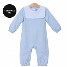 Load image into Gallery viewer, LUCAS ROMPER - LIGHT BLUE STRIPE