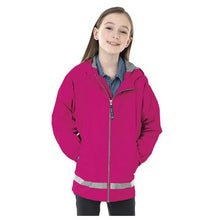 Load image into Gallery viewer, YOUTH NEW ENGLANDER® RAIN JACKET - HOT PINK