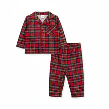 Load image into Gallery viewer, PLAID COAT 2-PIECE PAJAMA SET