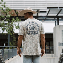 Load image into Gallery viewer, BURLEBO VINTAGE WASH TEE - GOD'S GLORY- CLASSIC DEER CAMO