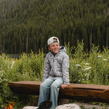 Load image into Gallery viewer, BURLEBO YOUTH PUFFER JACKET - CLASSIC DEER CAMO