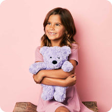 Load image into Gallery viewer, WARMIES - PURPLE CURLY BEAR
