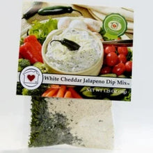Load image into Gallery viewer, WHITE CHEDDAR JALAPENO DIP MIX