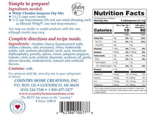 Load image into Gallery viewer, WHITE CHEDDAR JALAPENO DIP MIX