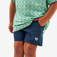 Load image into Gallery viewer, BURLEBO YOUTH ATHLETIC SHORT HEATHER NAVY
