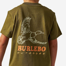 Load image into Gallery viewer, BURLEBO YOUTH DUCK WILD TEE - HUNTER GREEN