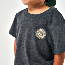 Load image into Gallery viewer, BURLEBO YOUTH RAD DUDE TEE DEER CAMO- HEATHER BLACK