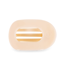 Load image into Gallery viewer, TELETIES ROUND FLAT HAIR CLIP / LARGE ALMOND BEIGE