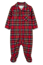 Load image into Gallery viewer, BOY'S PLAID NOTCH COLLAR FOOTIE