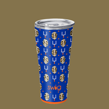 Load image into Gallery viewer, 32 oz SWIG STAINLESS STEEL INSULATED TUMBLER - TOUCHDOWN NAVY+ORANGE