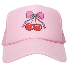 Load image into Gallery viewer, CHERRY BOW FOAM TRUCKER HAT