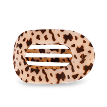 Load image into Gallery viewer, TELETIES ROUND FLAT HAIR CLIP / LARGE BLONDE TORTOISE