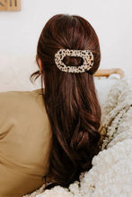 Load image into Gallery viewer, TELETIES ROUND FLAT HAIR CLIP / LARGE BLONDE TORTOISE