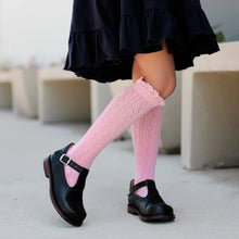 Load image into Gallery viewer, BLOSSOM FANCY LACE KNEE HIGH SOCKS