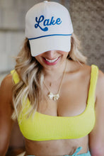 Load image into Gallery viewer, LAKE TRUCKER HAT WITH ROPE