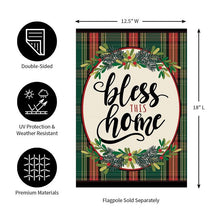 Load image into Gallery viewer, BLESS THIS HOME - GARDEN FLAG