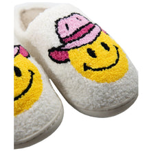 Load image into Gallery viewer, COWBOY SMILEY FACE SLIPPERS
