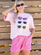 Load image into Gallery viewer, SUMMER SHADES ON PINK TEE