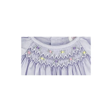 Load image into Gallery viewer, TRINA SMOCKED DRESS/BONNET LAVENDER