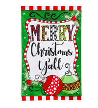 Load image into Gallery viewer, MERRY CHRISTMAS Y'ALL FLAG - HOUSE FLAG