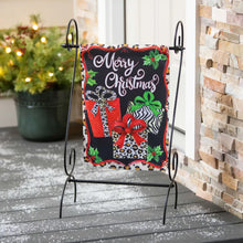 Load image into Gallery viewer, ANIMAL PRINT PRESENTS GARDEN FLAG