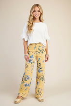 Load image into Gallery viewer, DENIM DREAM WIDE-LEG GOLDEN BLOOM