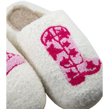 Load image into Gallery viewer, BOOT & COWGIRL HAT SLIPPERS